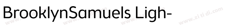 BrooklynSamuels Ligh字体转换 BrooklynSamuels Ligh字体转换